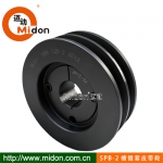 錐套皮帶輪SPB-1槽2槽 三角皮帶輪，漲緊式皮帶輪，傳動帶輪，皮帶盤，歐標皮帶輪，德標皮帶輪，鑄鐵或鑄鋼，鑄鋁皮帶輪，球鐵皮帶輪